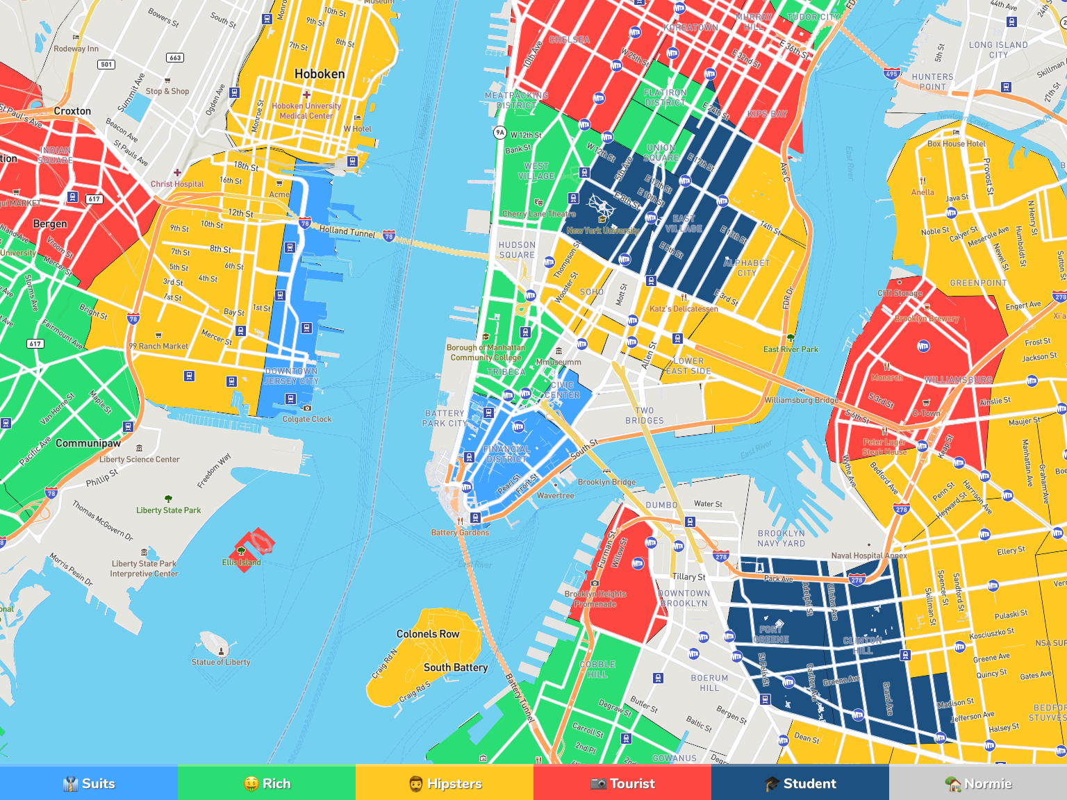 Map Of New York City Neighborhoods Map Of The World