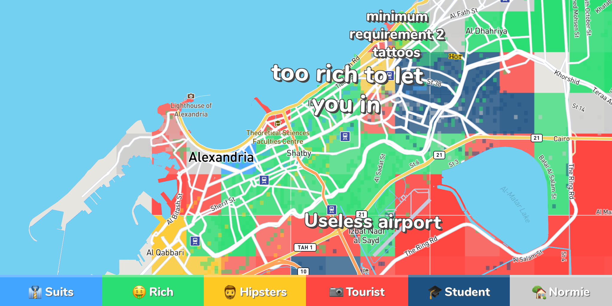 Alexandria Neighborhood Map