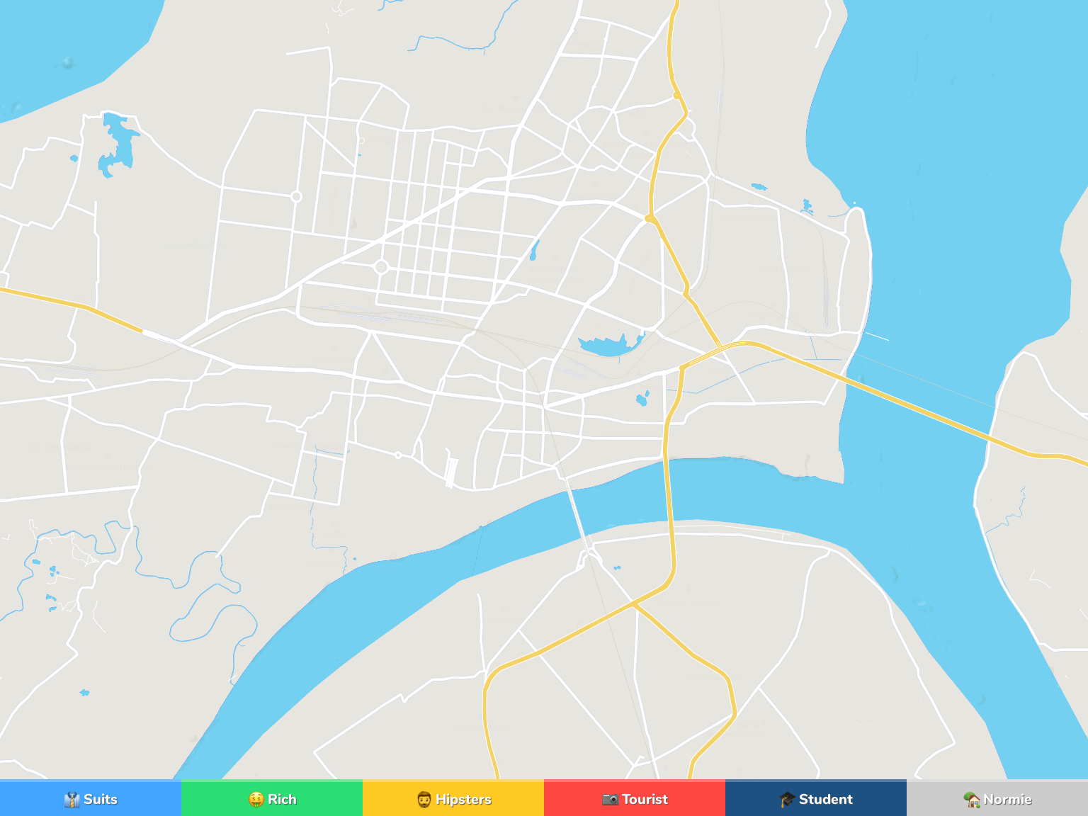 Allahabad Neighborhood Map