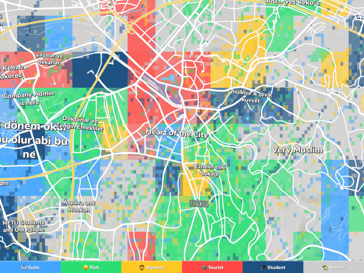 Ankara Neighborhood Map