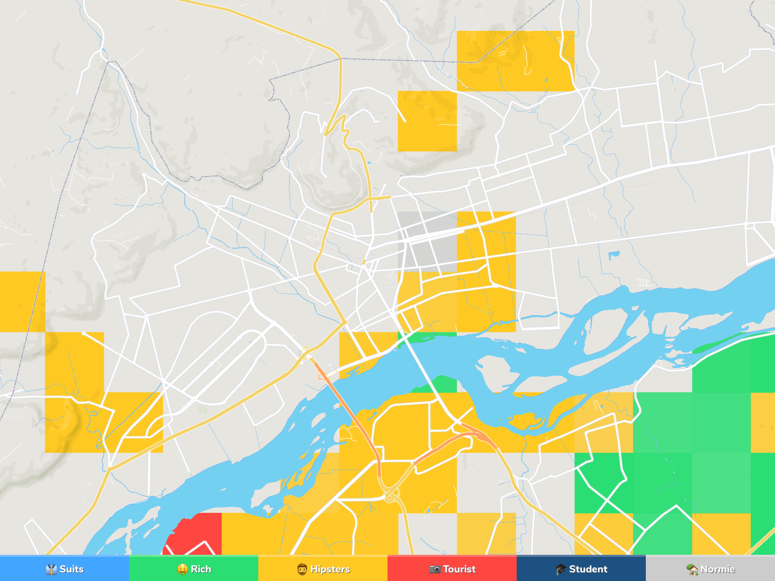 Bamako Neighborhood Map