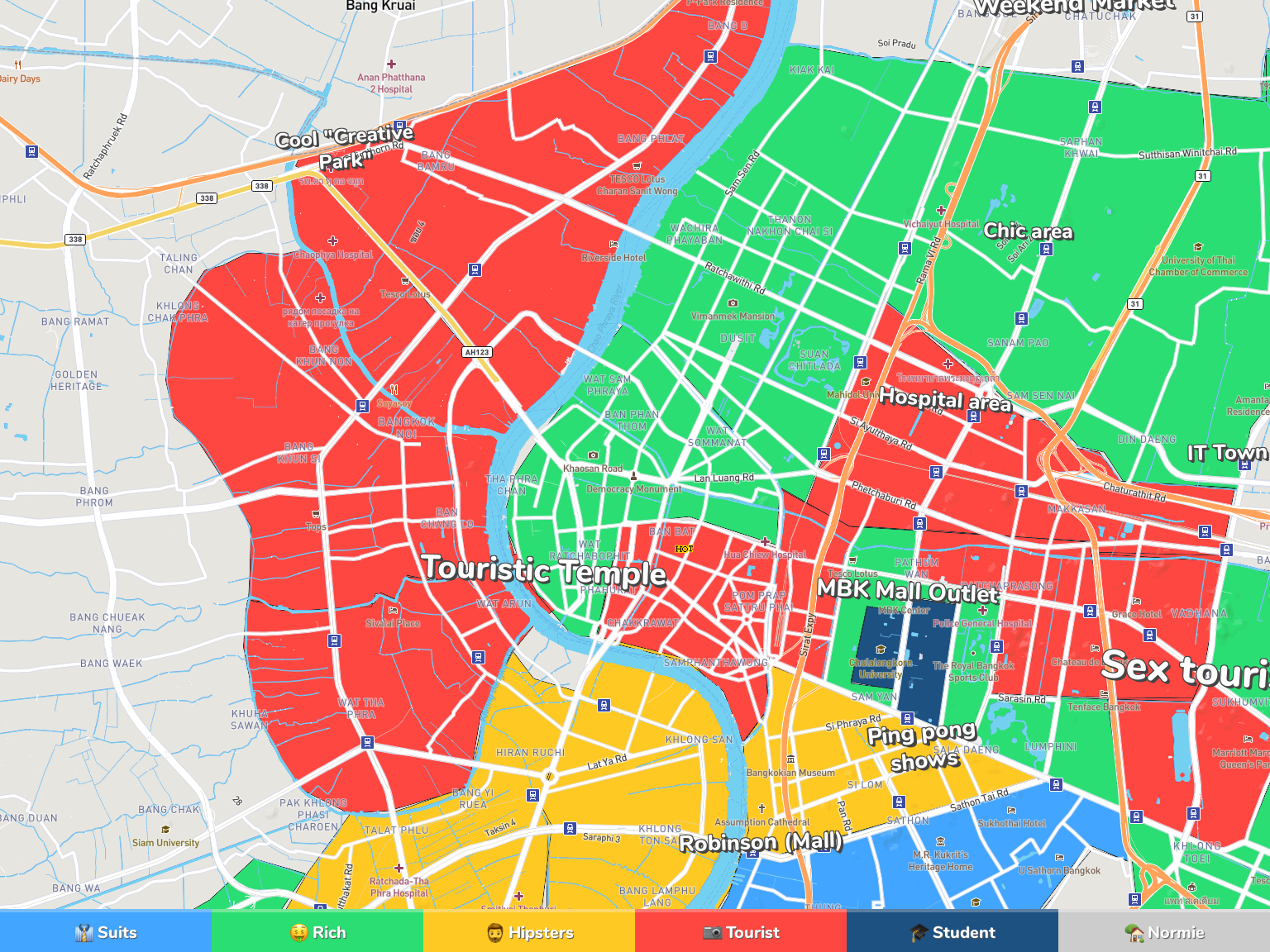 Bangkok Neighborhood Map