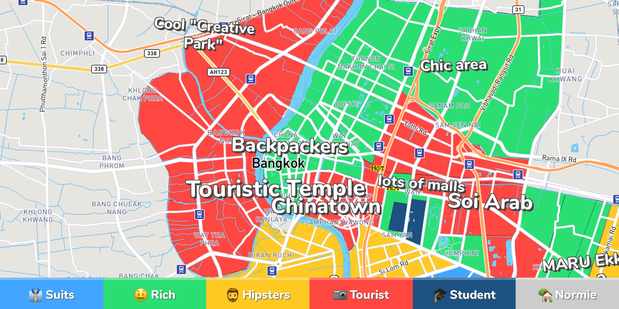 Bangkok Neighborhood Map