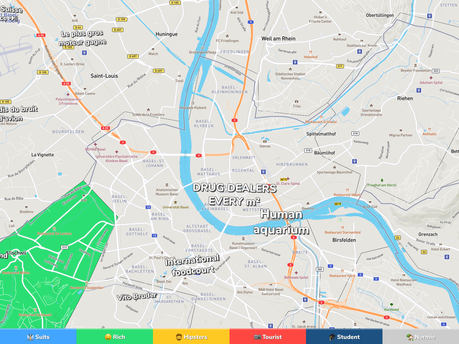 Basel Neighborhood Map