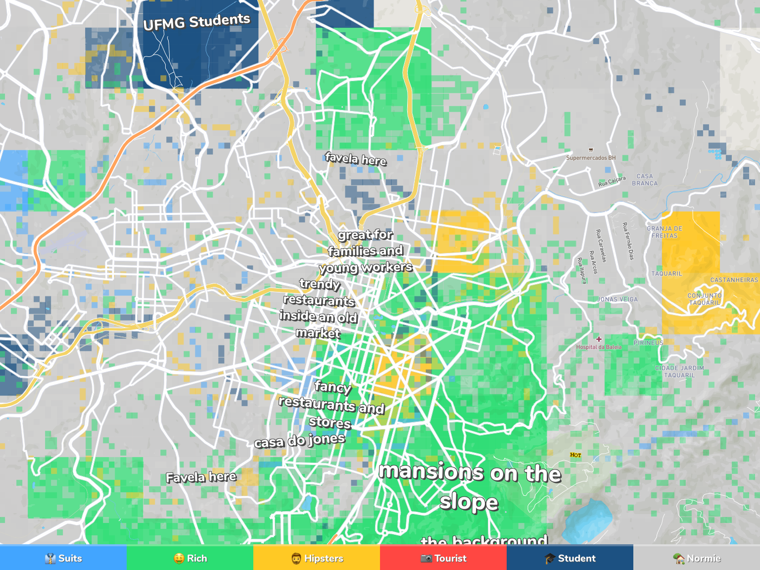 Belo Horizonte Neighborhood Map