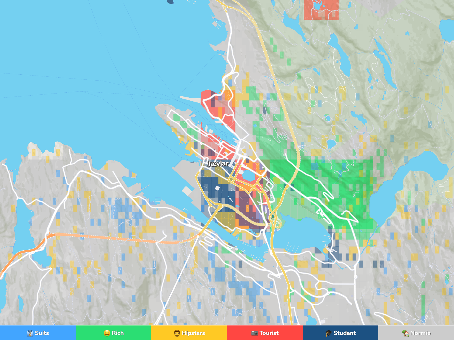 Bergen Neighborhood Map
