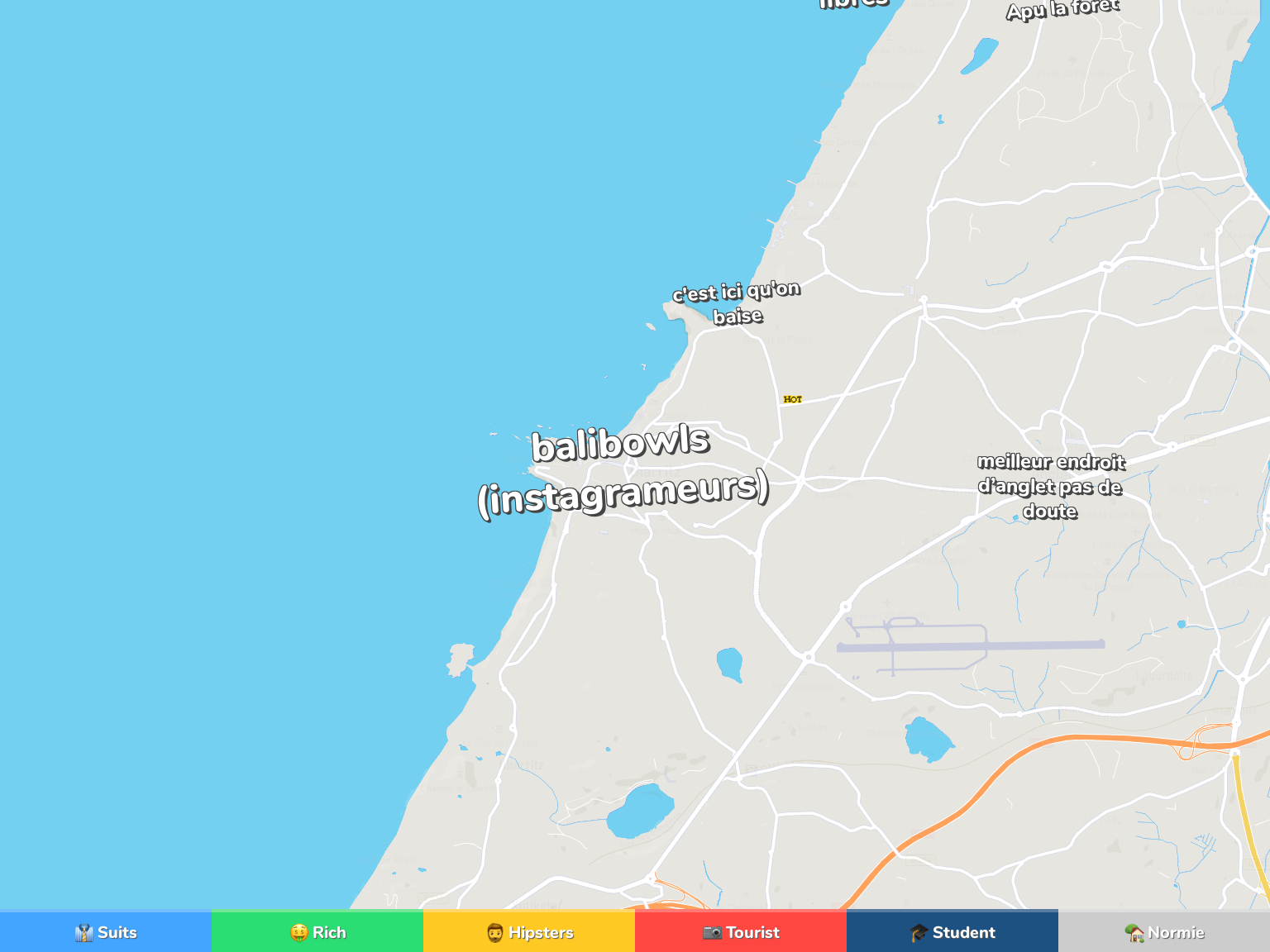 Biarritz Neighborhood Map