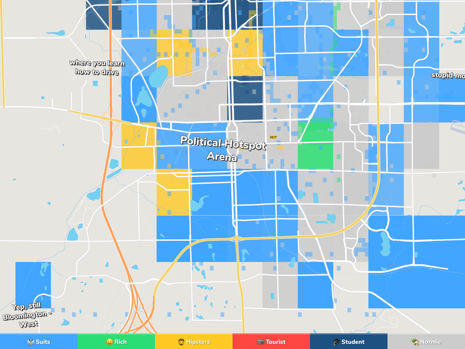 Bloomington Il Neighborhood Map 