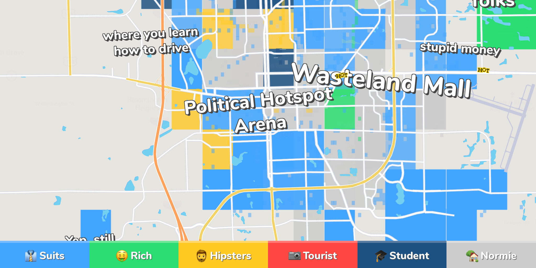 Bloomington Neighborhood Map