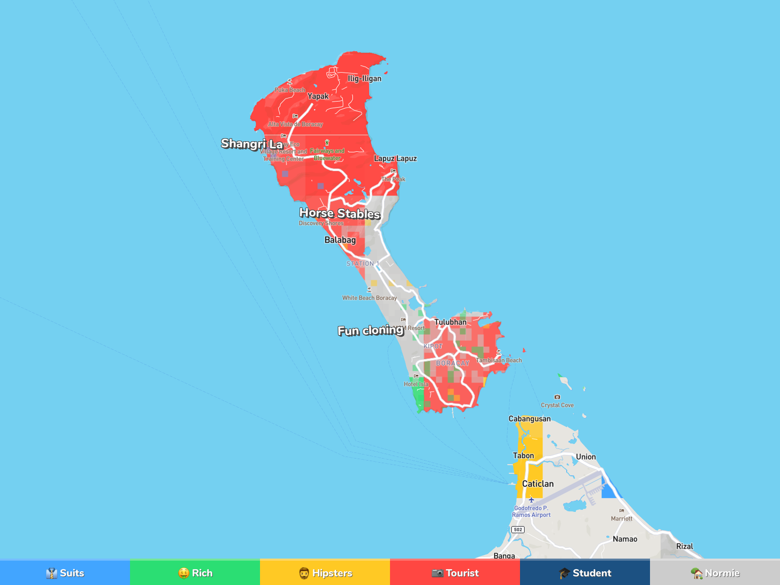 Boracay Neighborhood Map