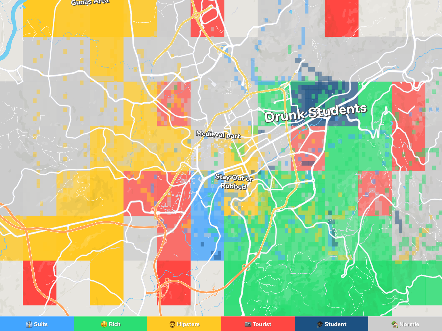 Braga Neighborhood Map
