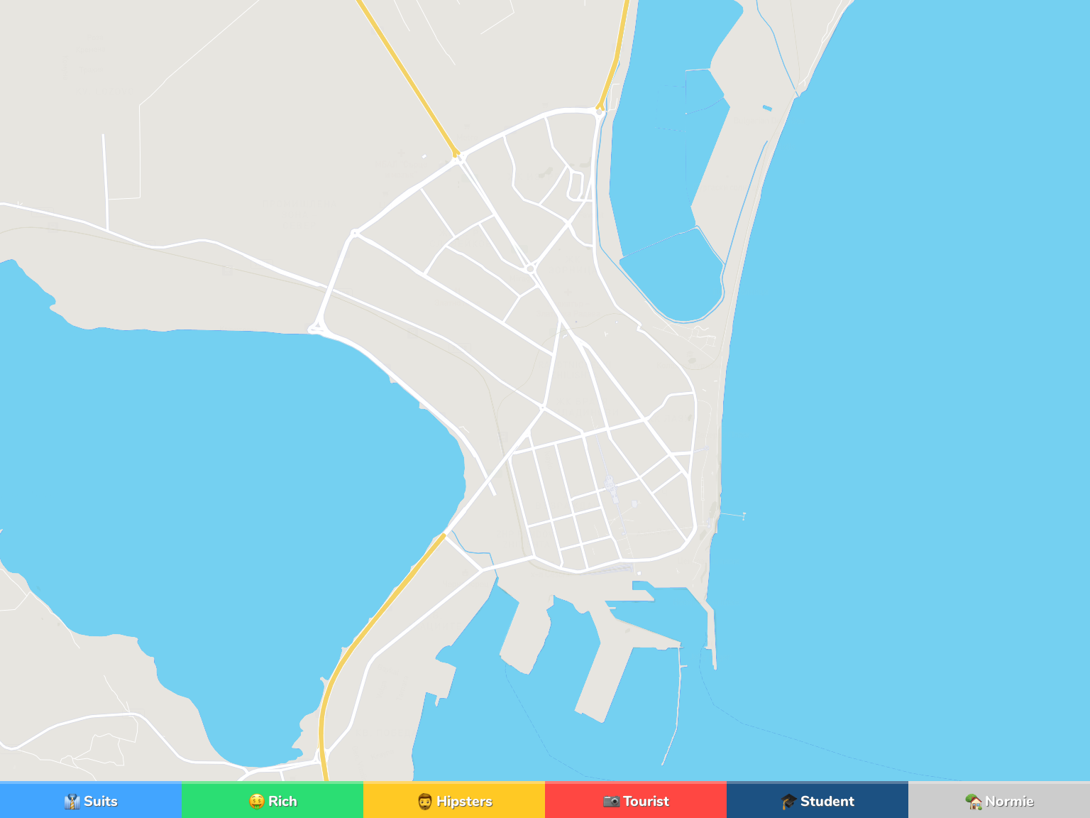 Burgas Neighborhood Map