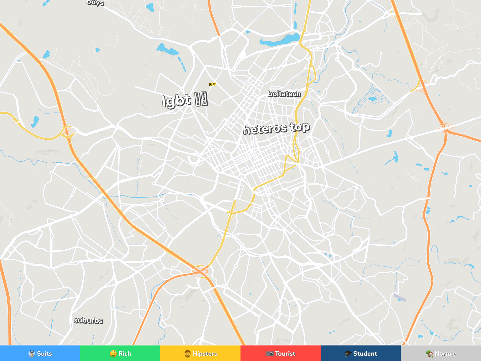 Campinas Neighborhood Map