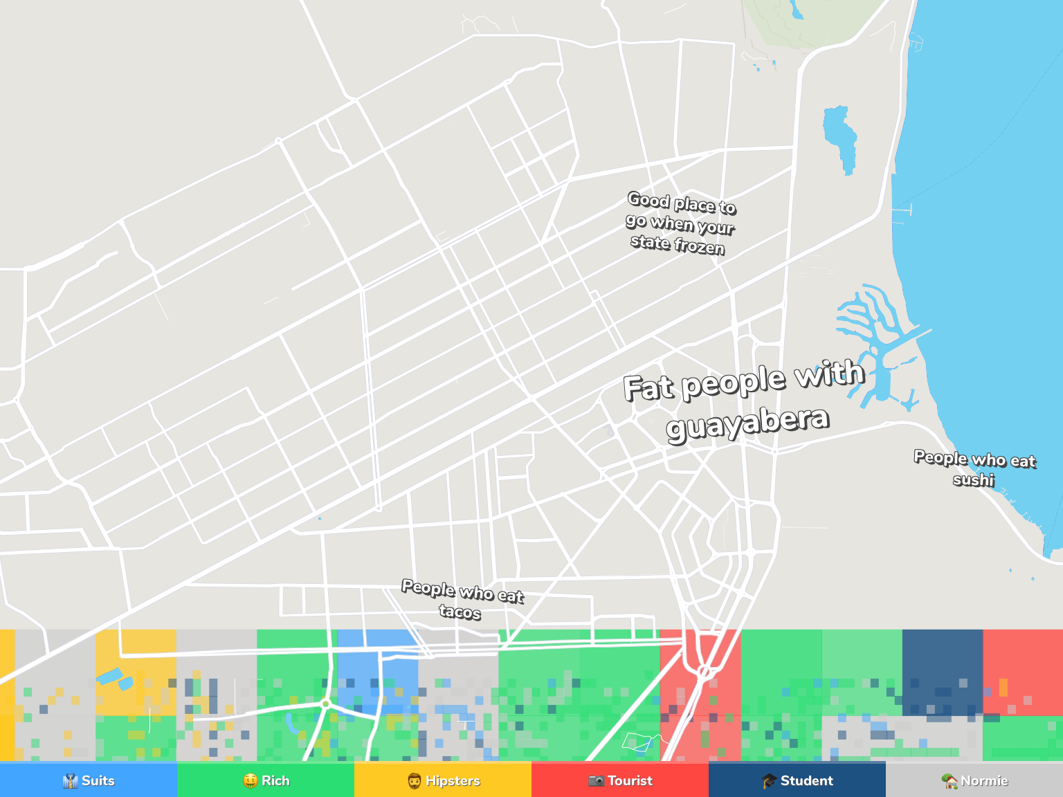Cancun Neighborhood Map