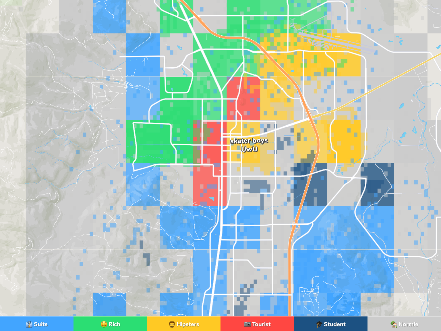 Carson City Neighborhood Map