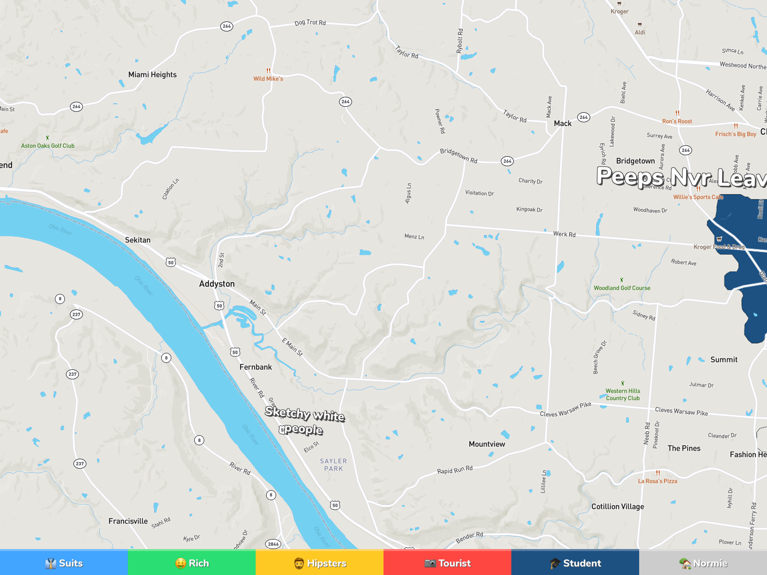 Cincinnati City Limits Map Cincinnati Neighborhood Map