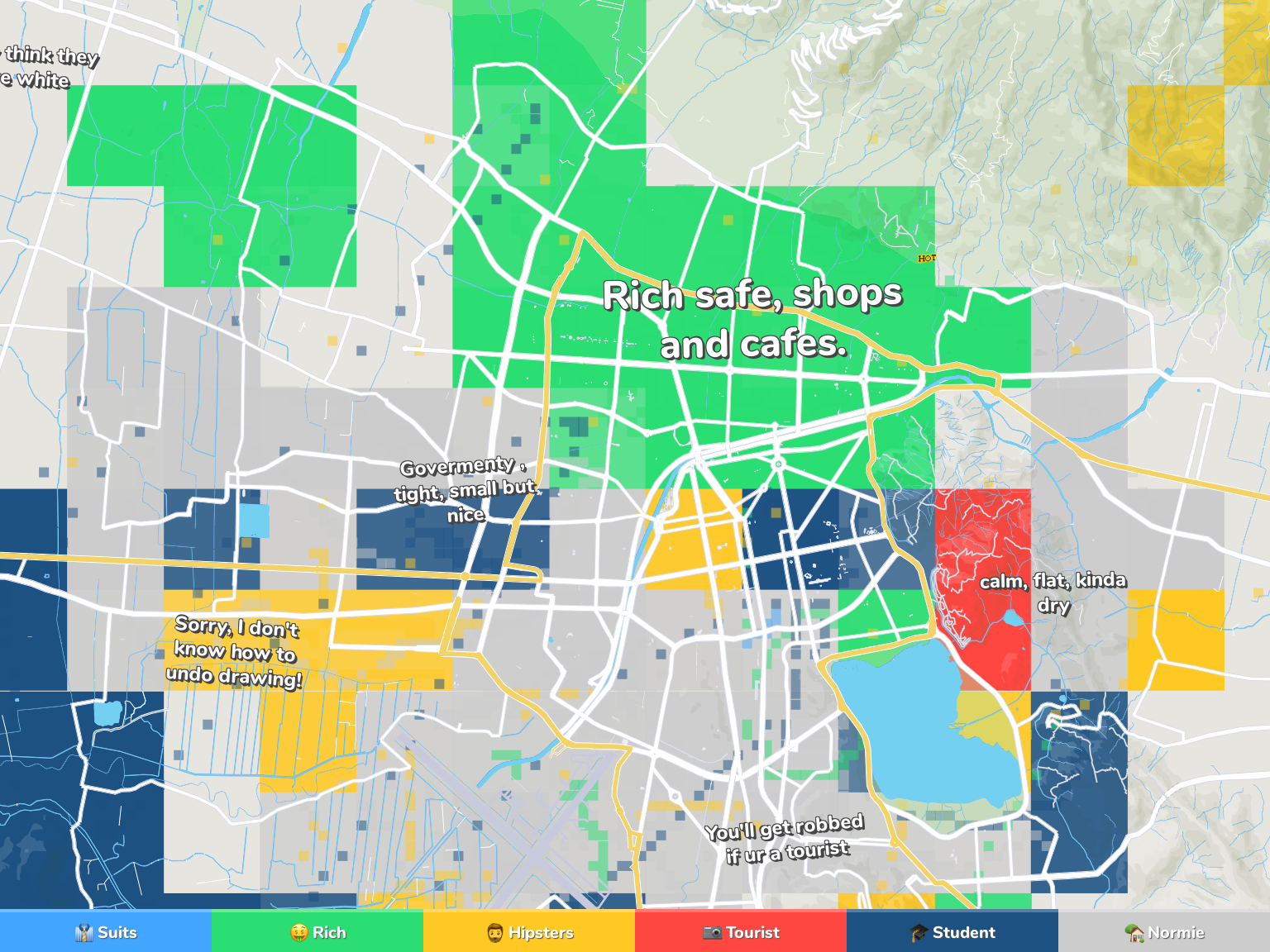 Cochabamba Neighborhood Map