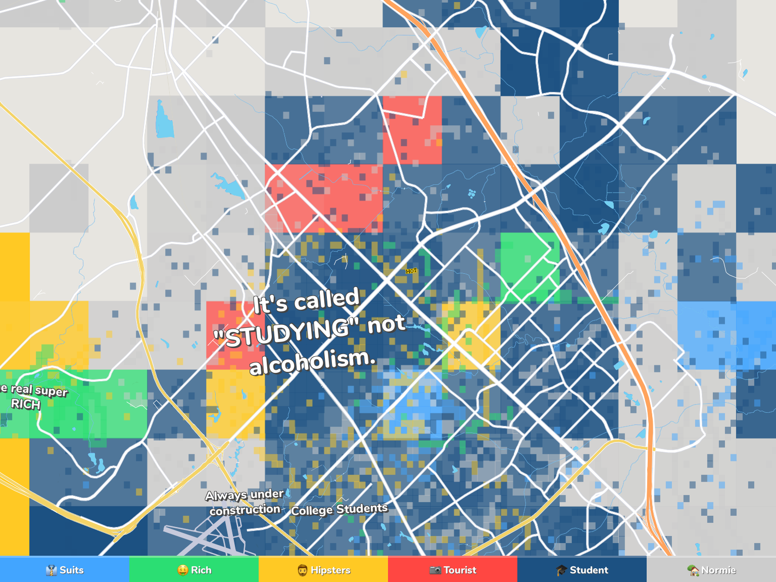 College Station Neighborhood Map