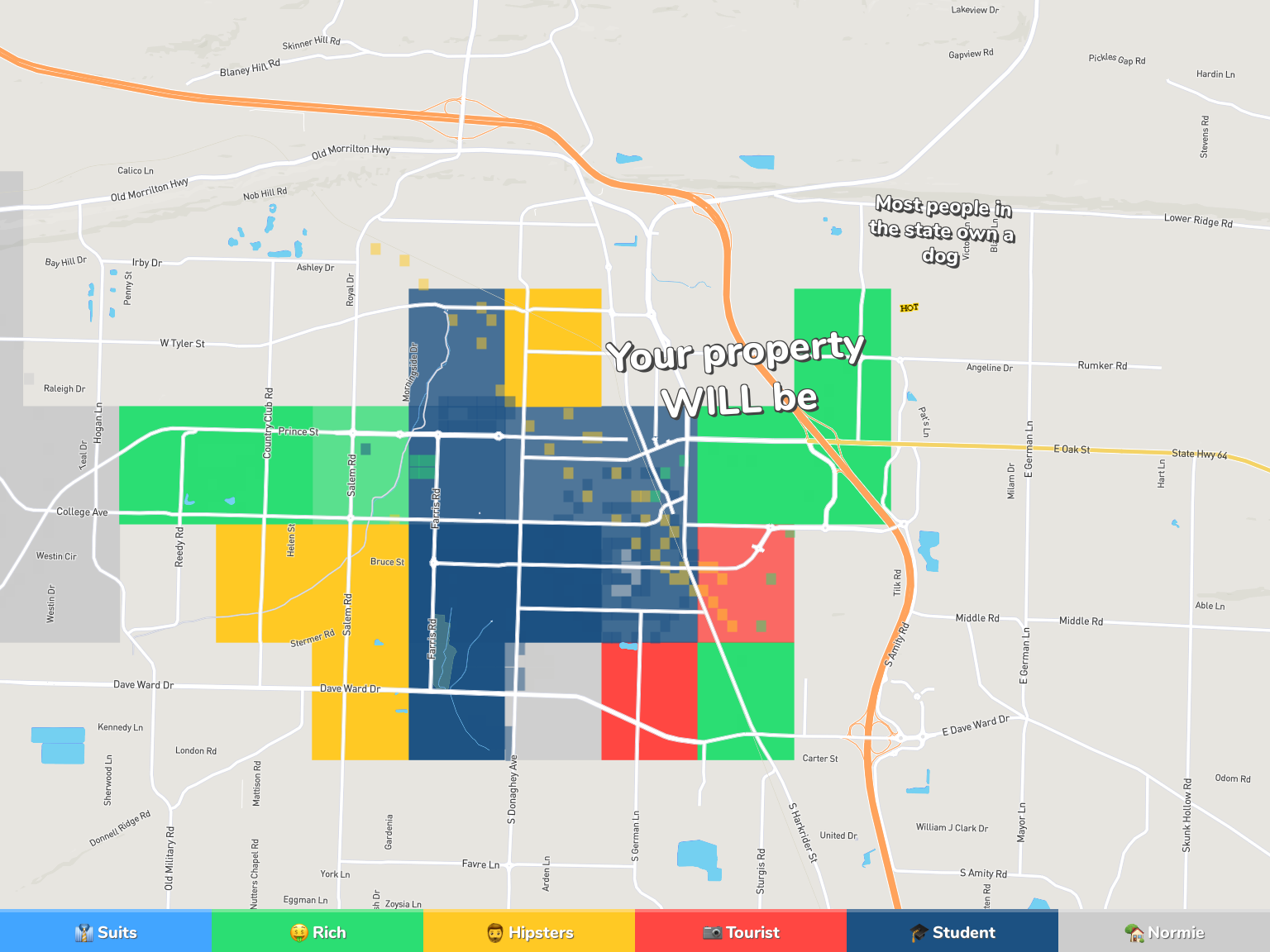 Conway Neighborhood Map