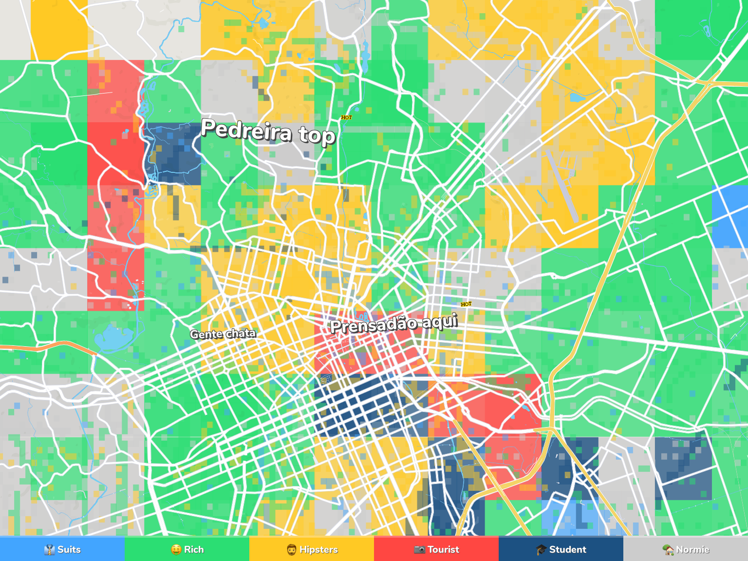 Curitiba Neighborhood Map