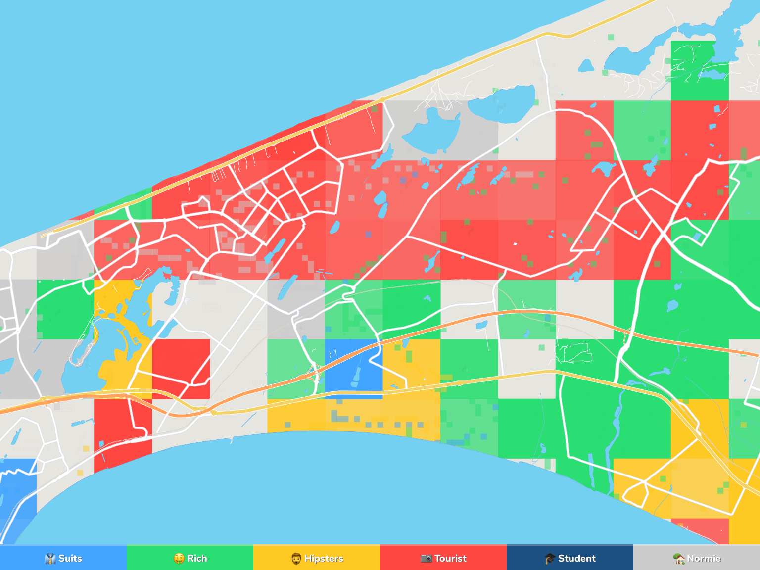 Dakar Neighborhood Map