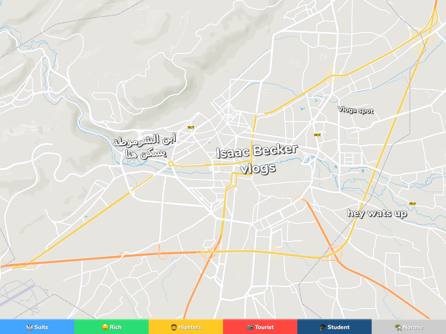 Damascus Neighborhood Map