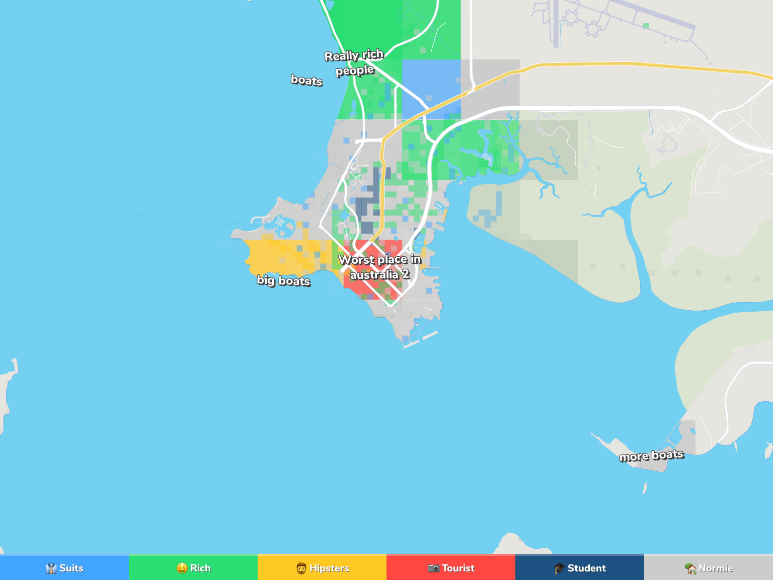 Darwin Neighborhood Map