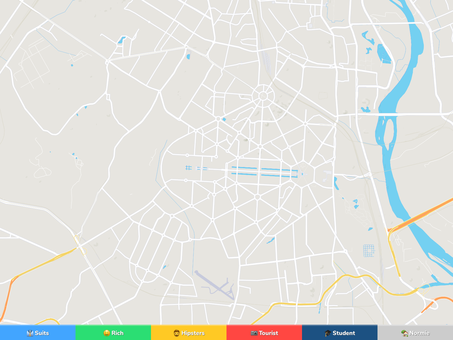 Delhi Neighborhood Map