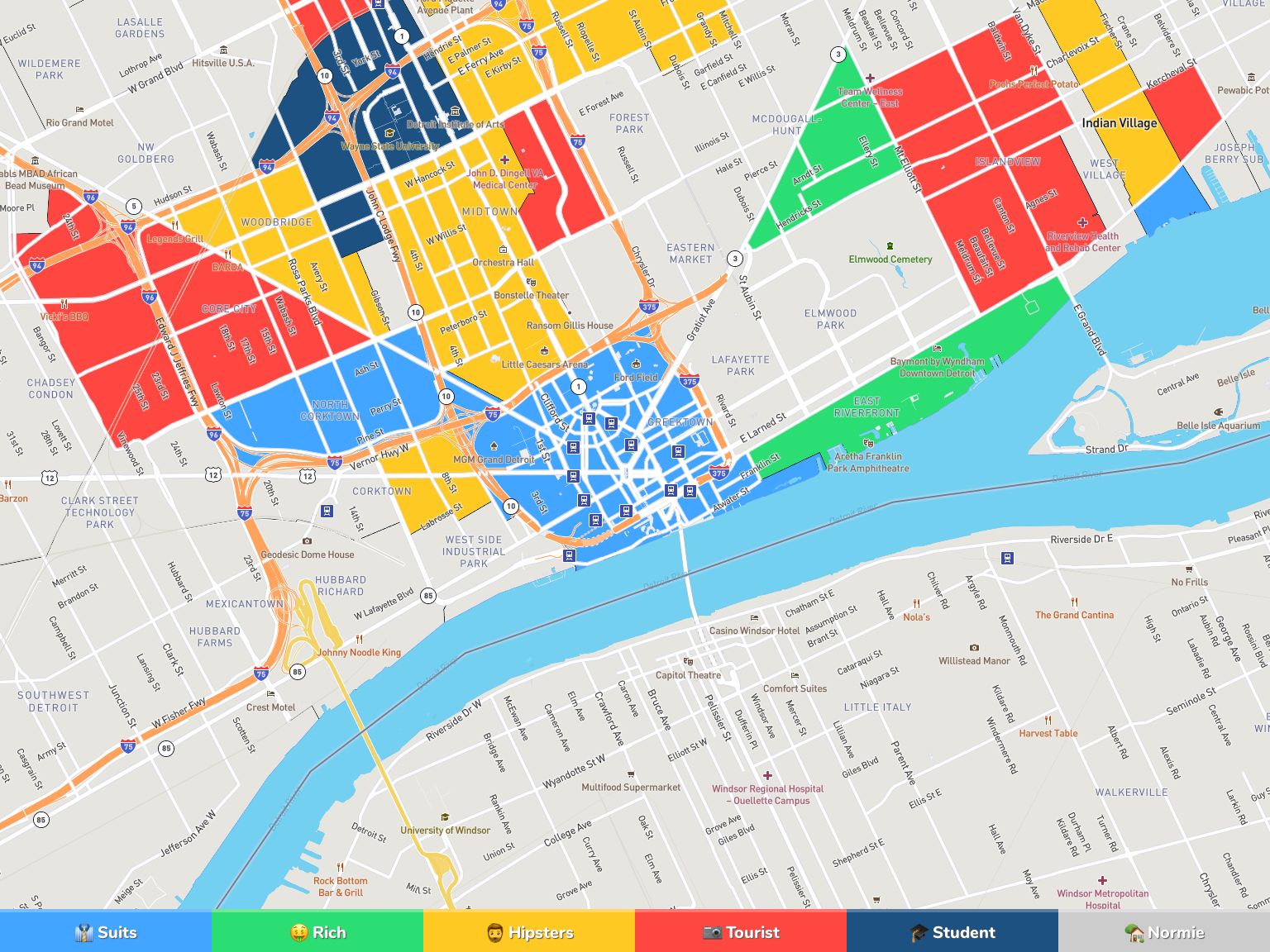 Detroit Neighborhood Map