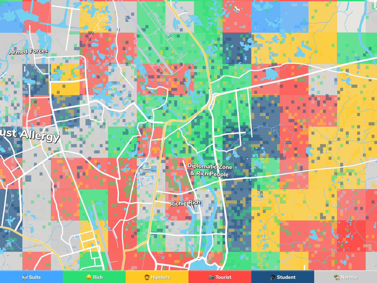 Dhaka Neighborhood Map