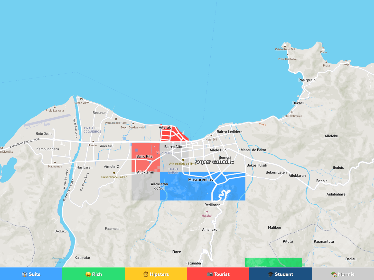 Dili Neighborhood Map