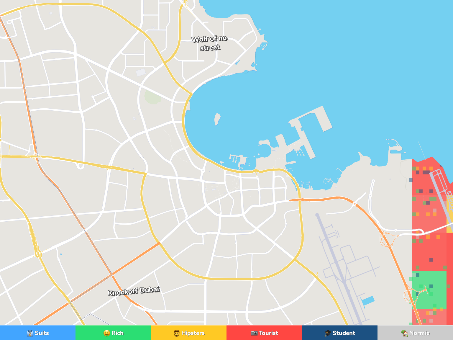 Doha Neighborhood Map