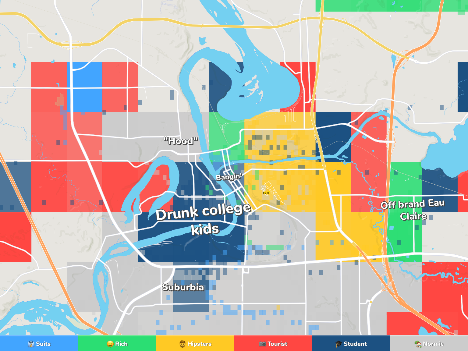 Eau Claire Zip Code Map Map