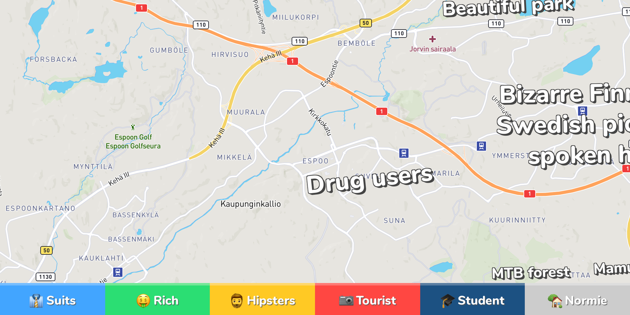 Espoo Metro Map