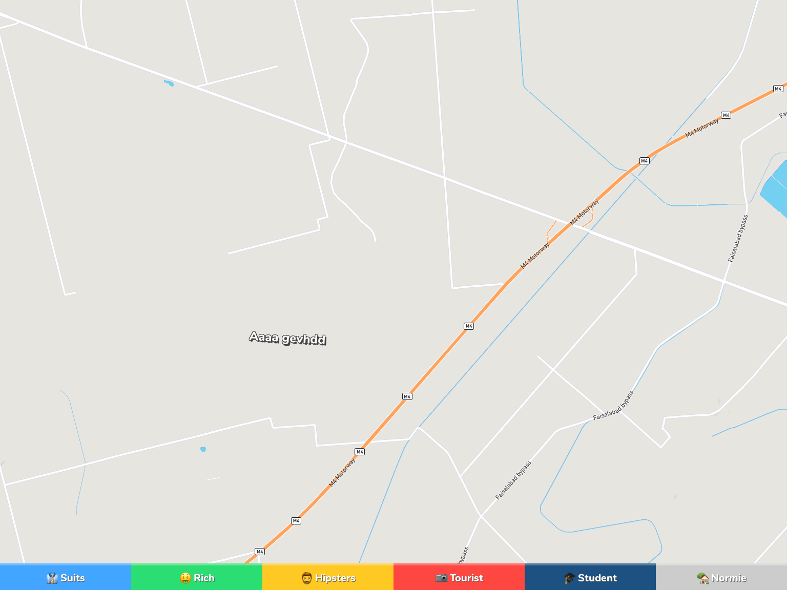 Faisalabad Neighborhood Map