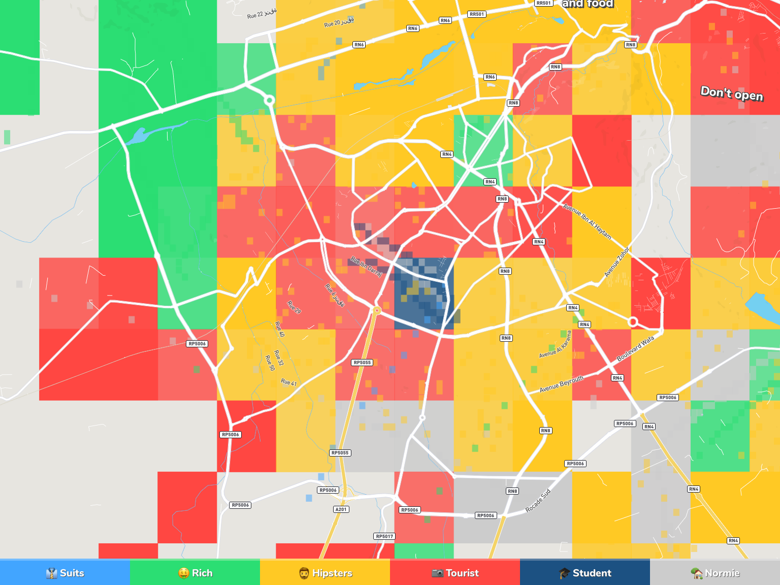 Fes Neighborhood Map
