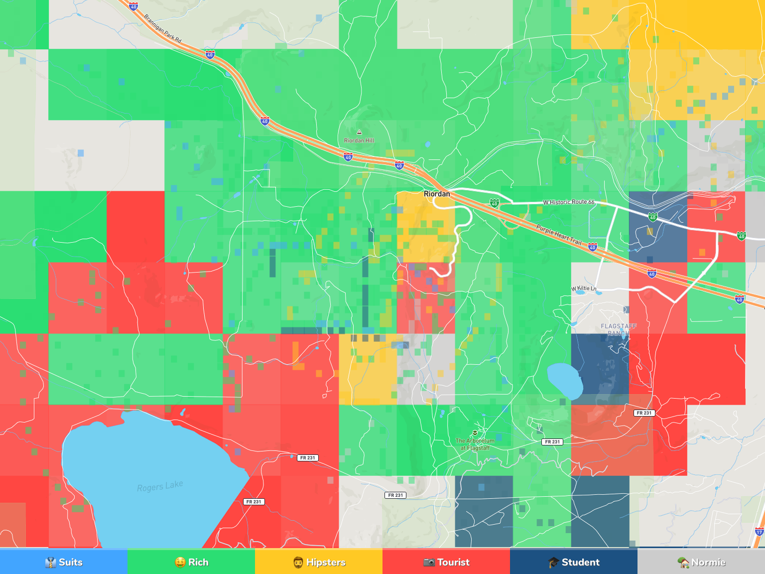 Flagstaff Neighborhood Map