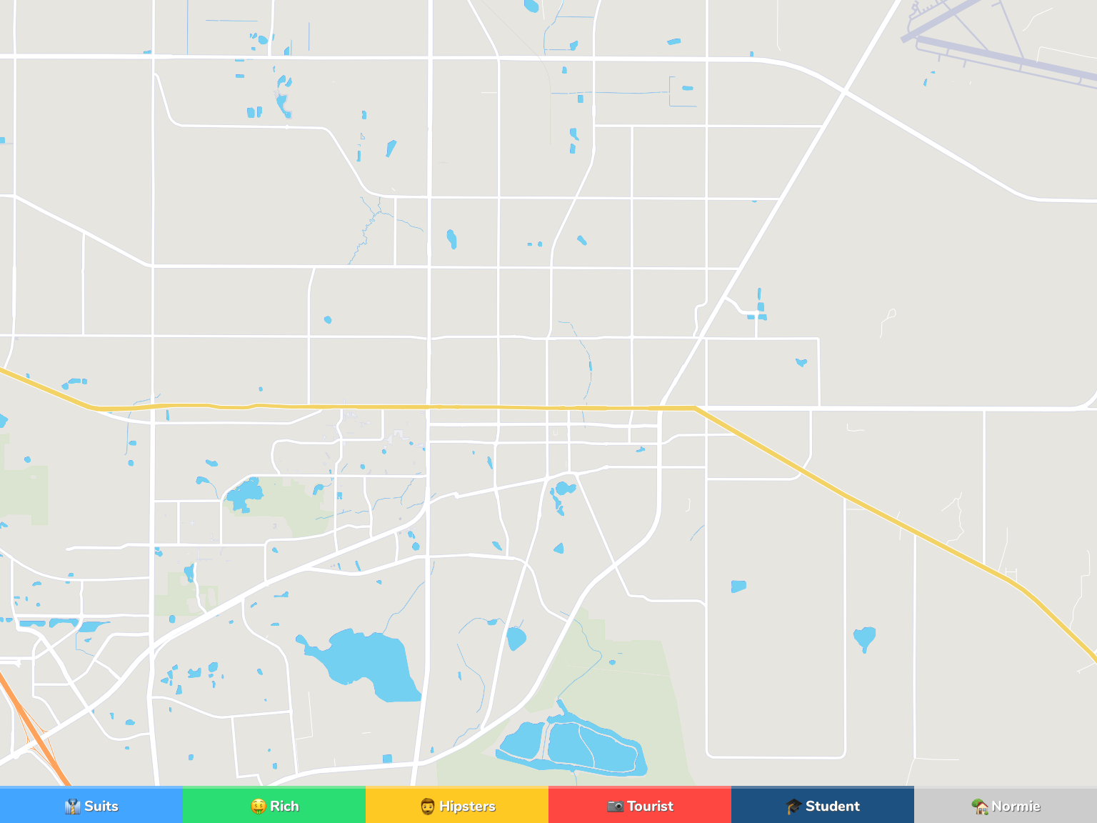 Gainesville Neighborhood Map