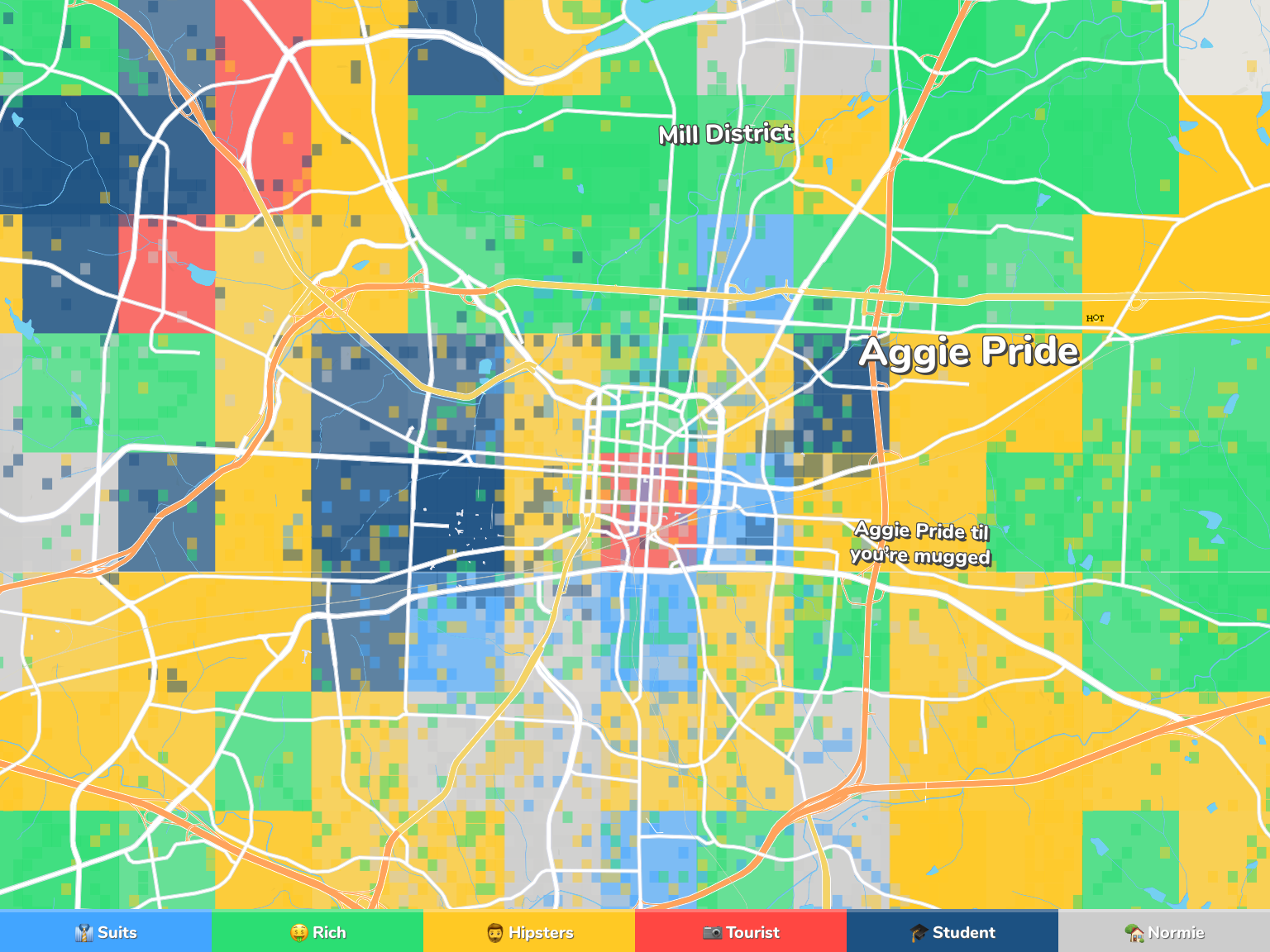 Greensboro Neighborhood Map