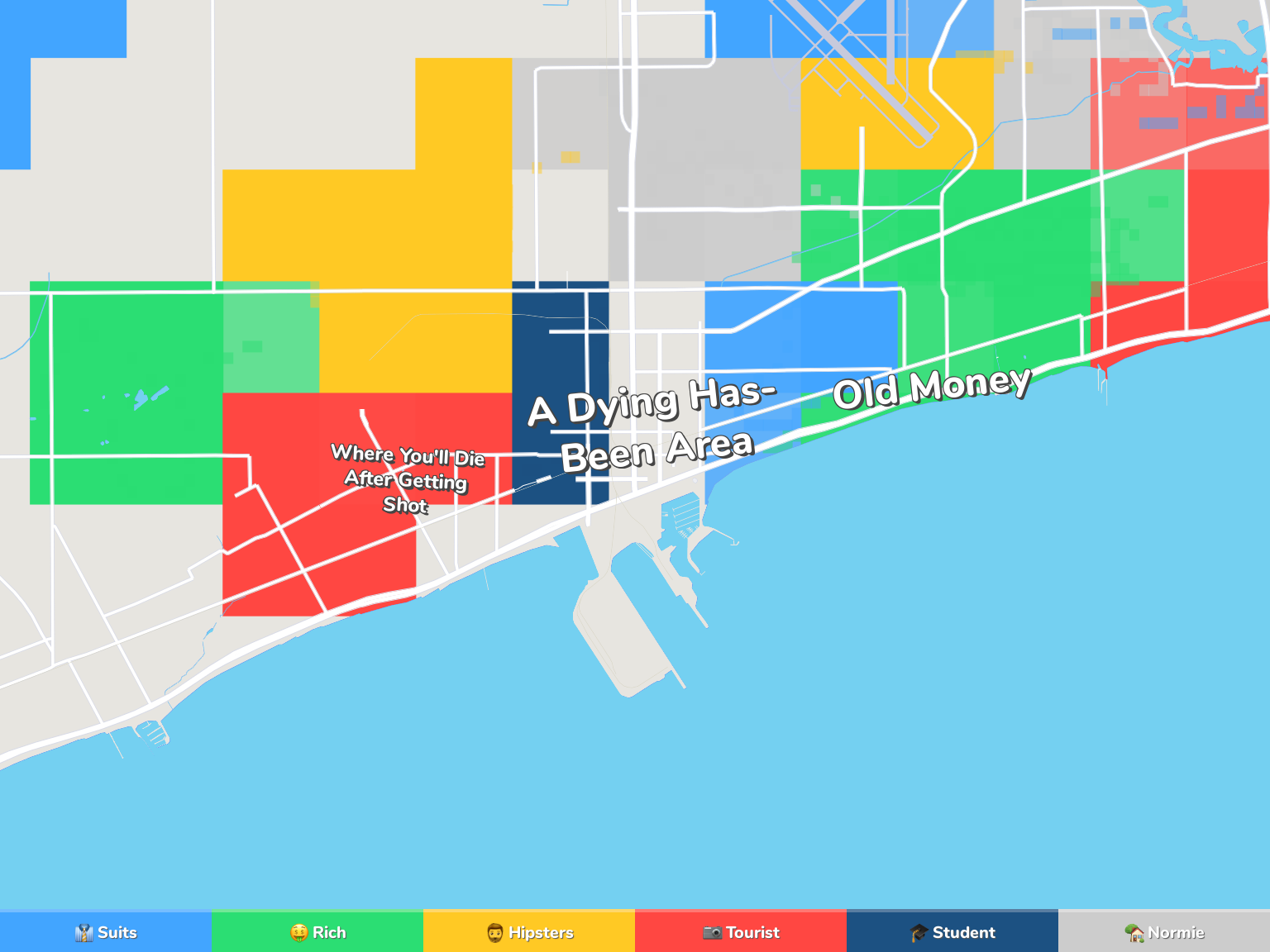Gulfport Neighborhood Map