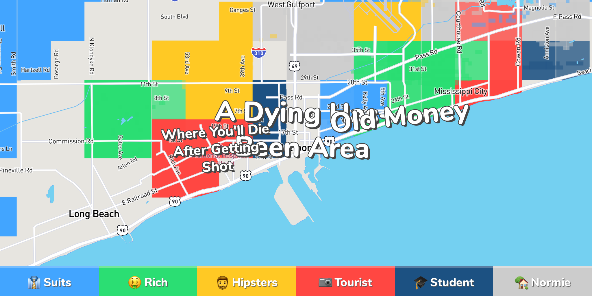 Gulfport Neighborhood Map