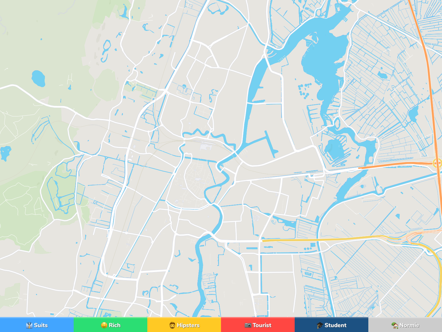 Haarlem Neighborhood Map. 