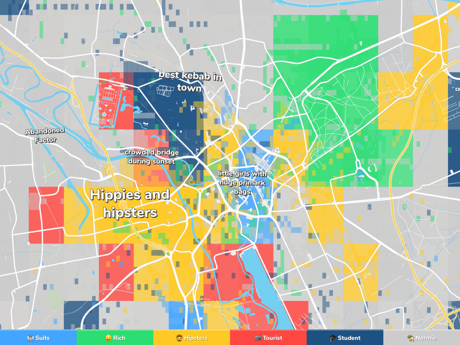 Hannover Neighborhood Map