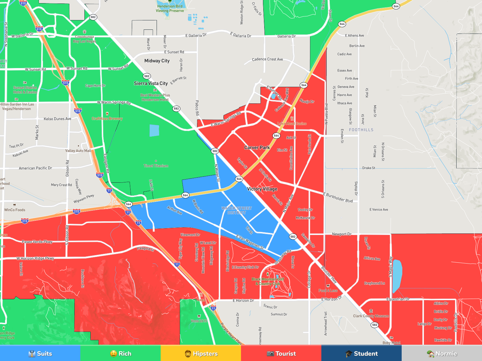 Henderson Neighborhood Map
