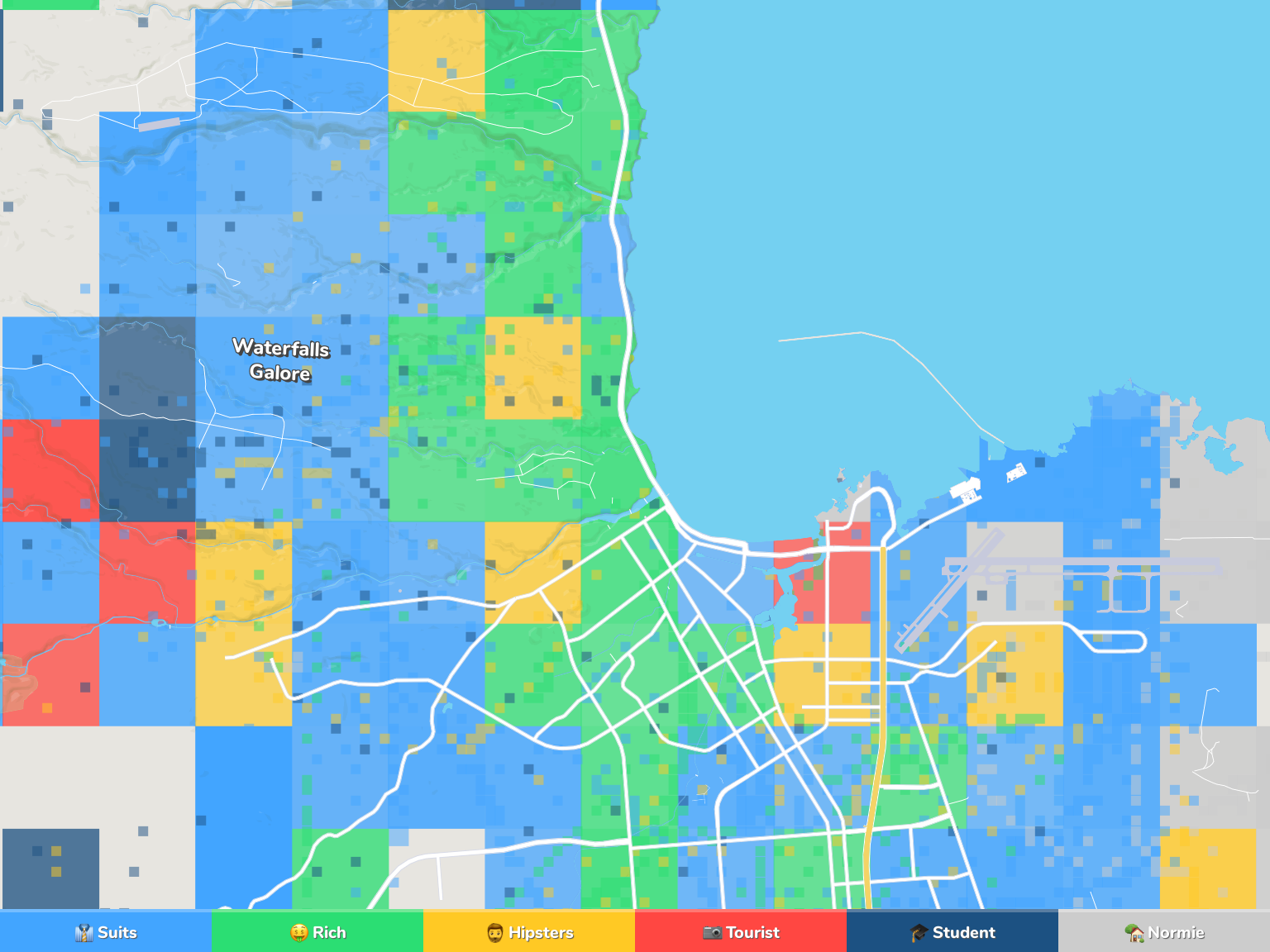 Hilo Neighborhood Map