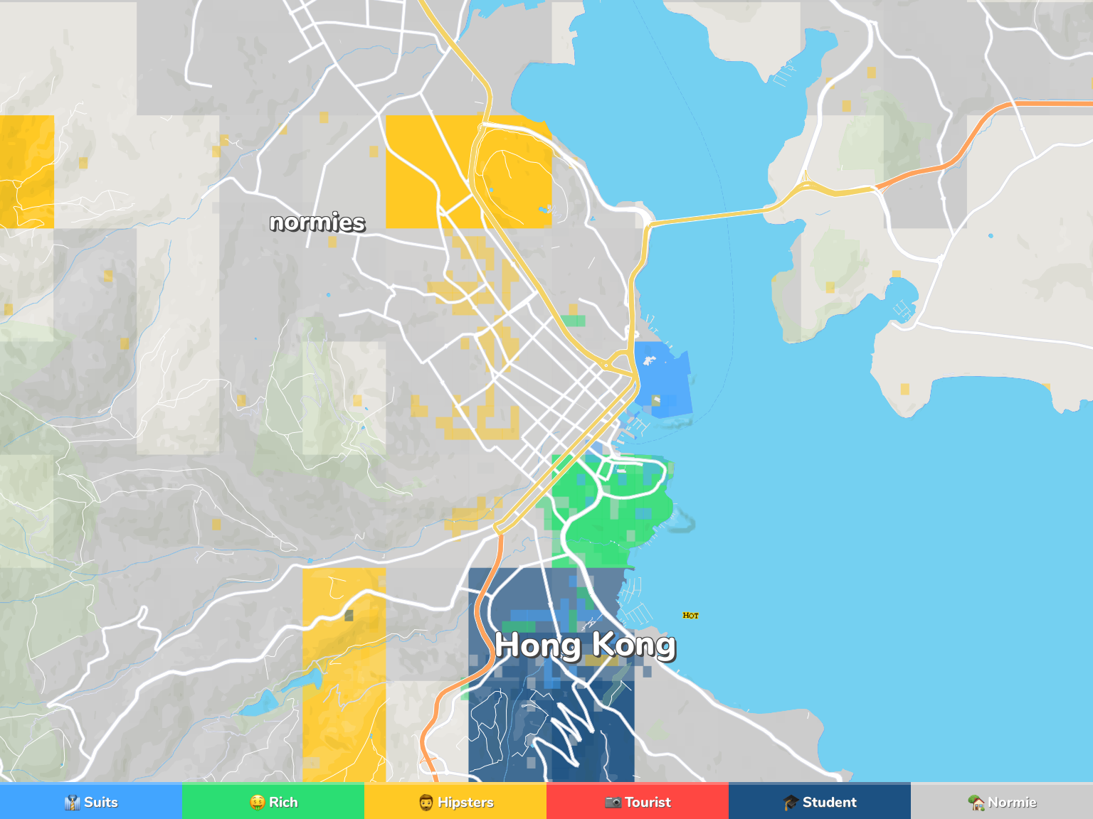 Hobart Neighborhood Map