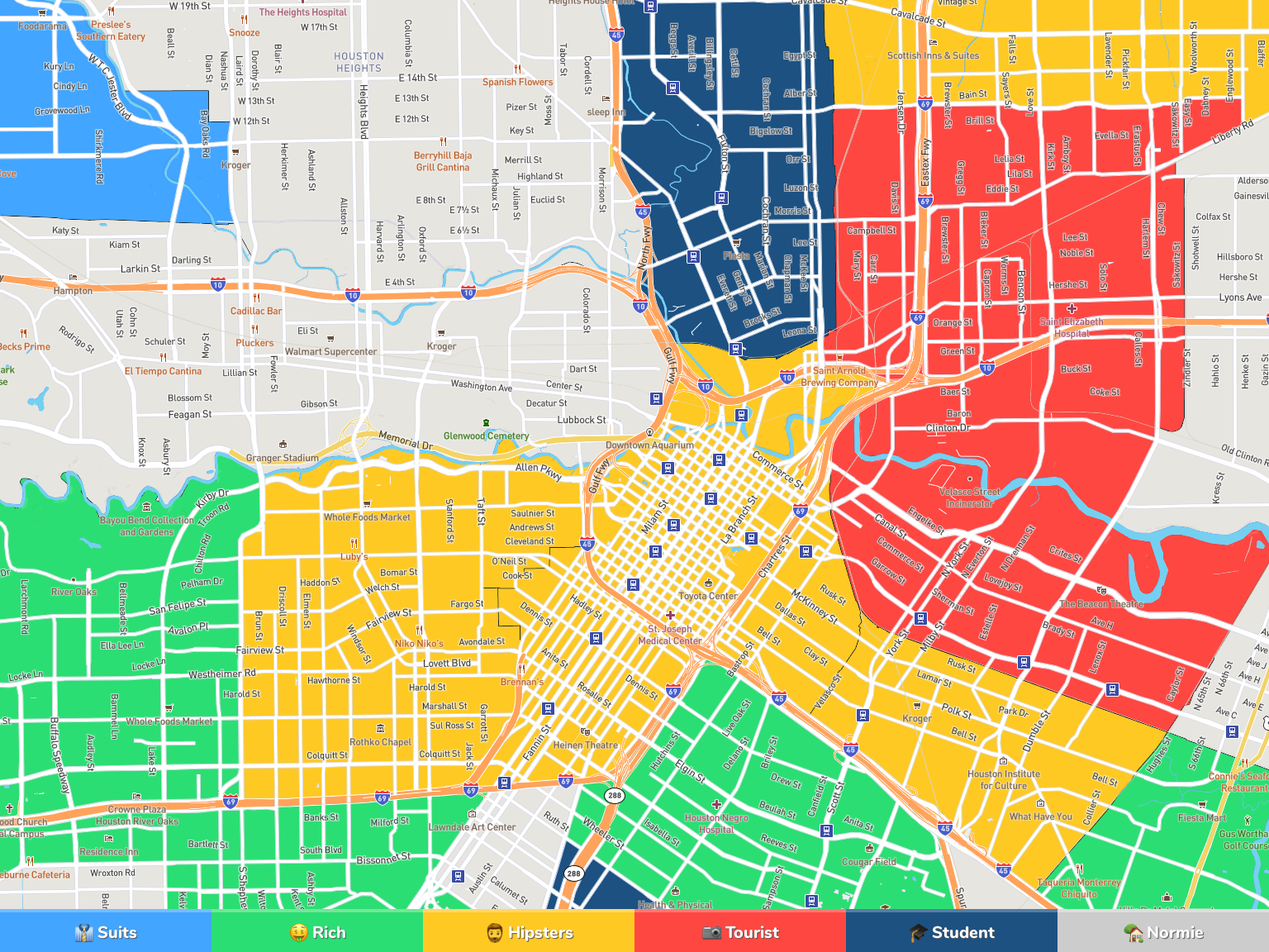 Houston Neighborhood Map 