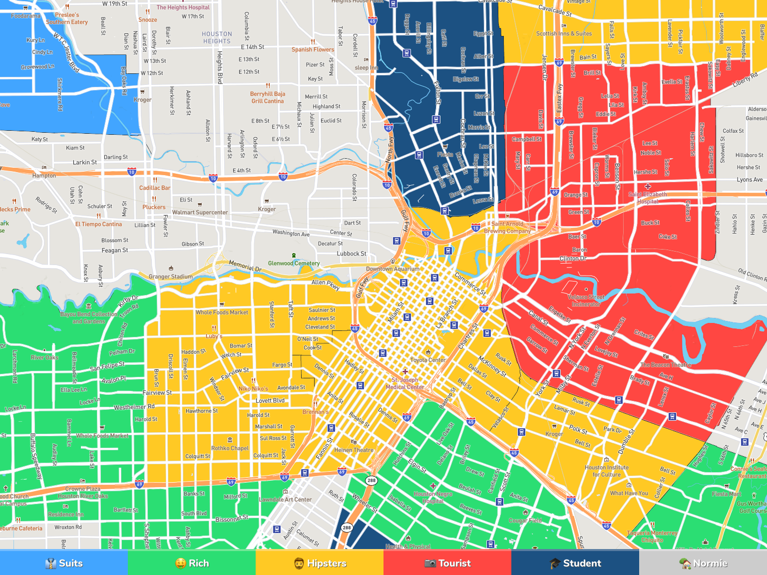 Houston Neighborhood Map