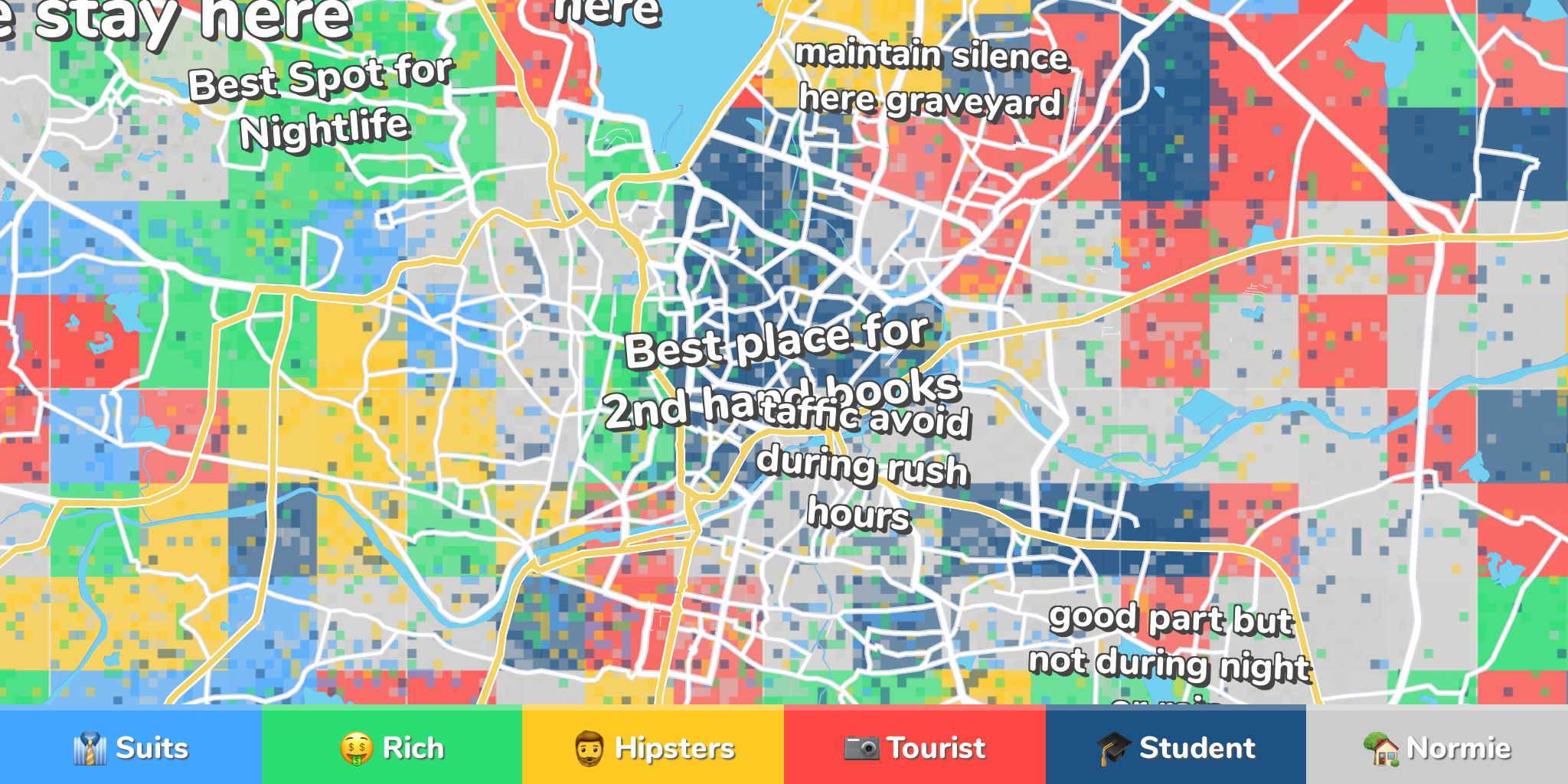 Hyderabad Neighborhood Map