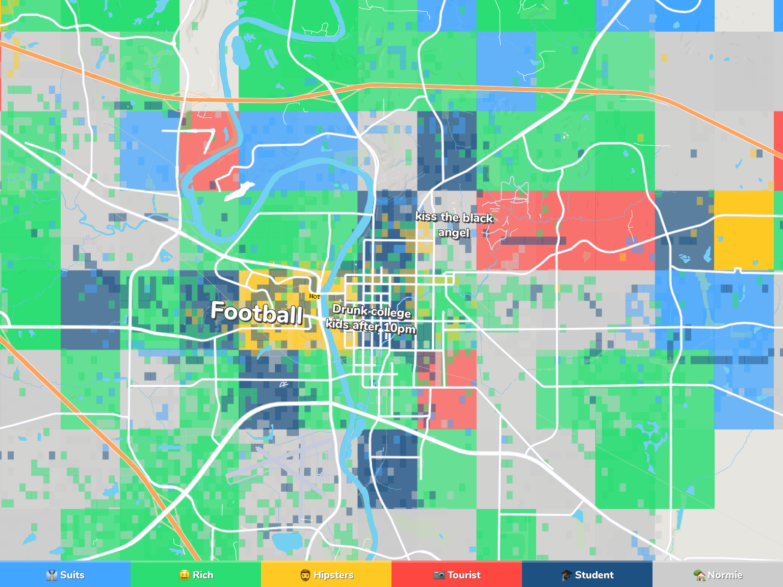 Iowa City Neighborhood Map